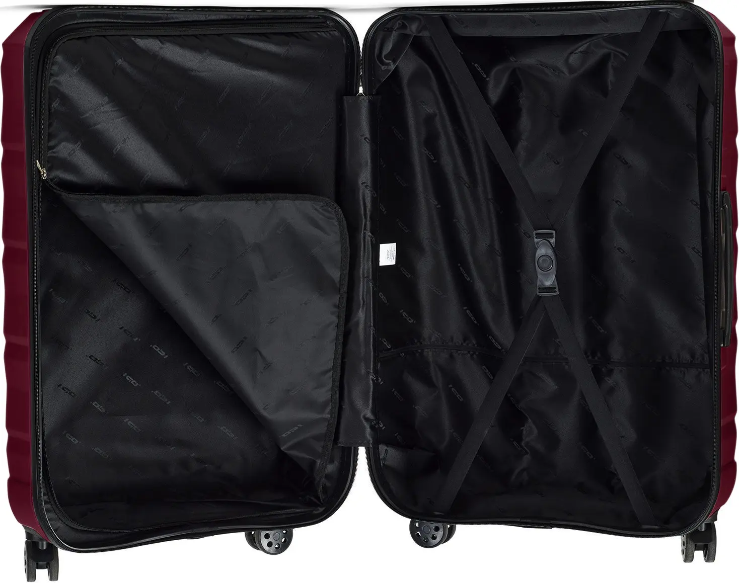 Valiza Ground Azurro M (Burgundy) - 4