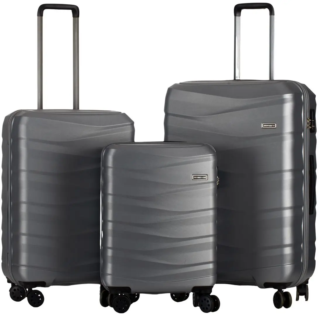 Набор чемоданов Ground Vague L/M/S (Dark Gray)