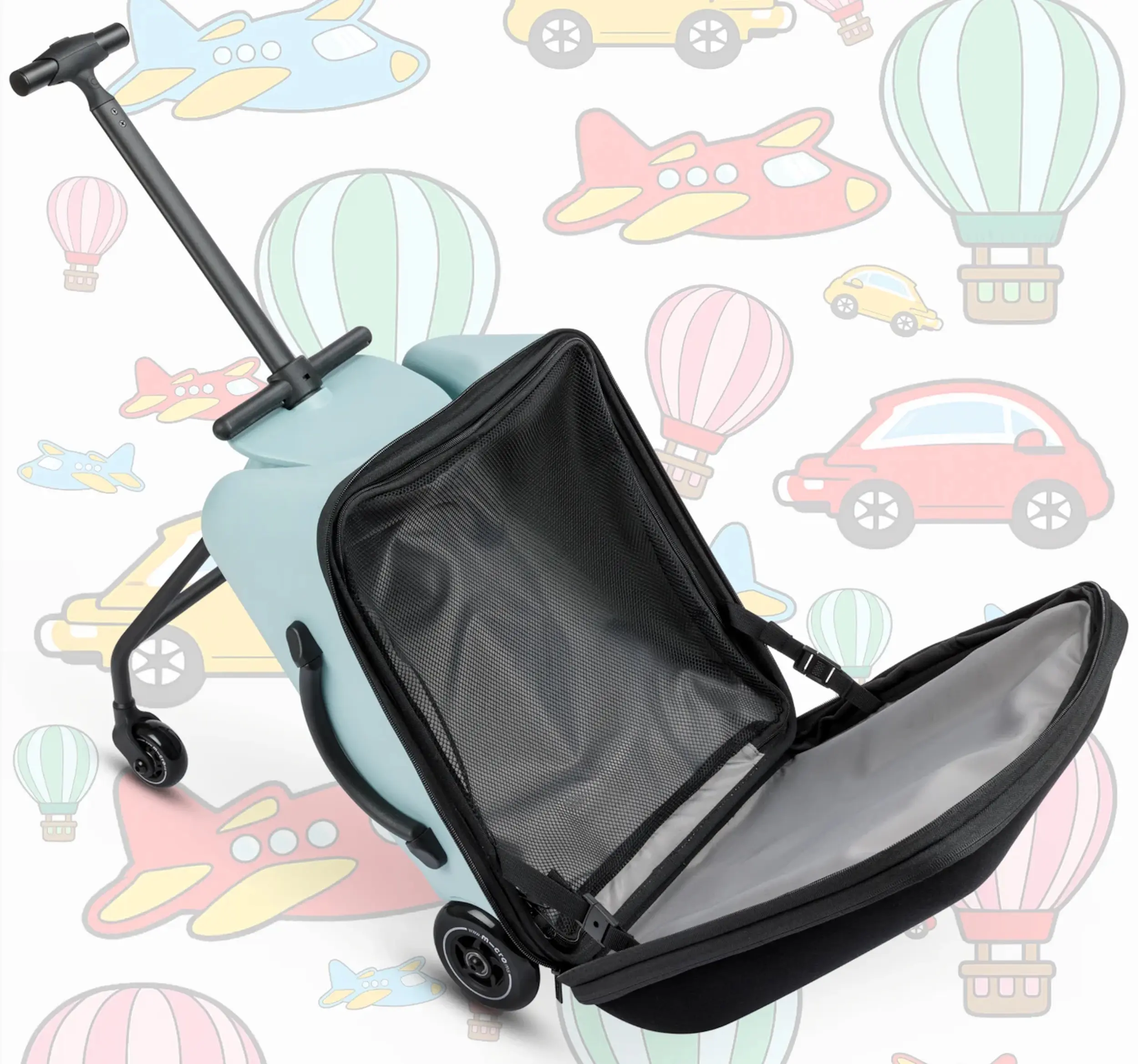 Чемодан Micro Ride On Luggage Eazy (Frosty Blue) - 5
