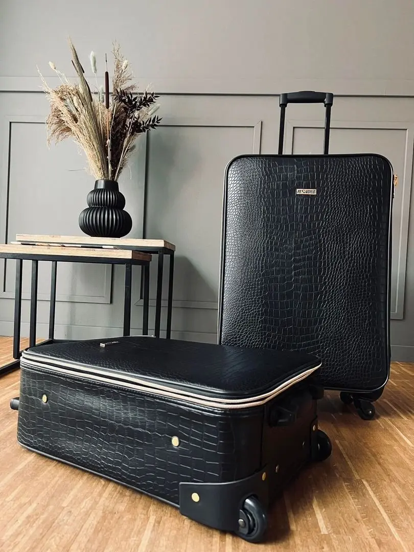Valiza ProWorld Croco (Black) - 2