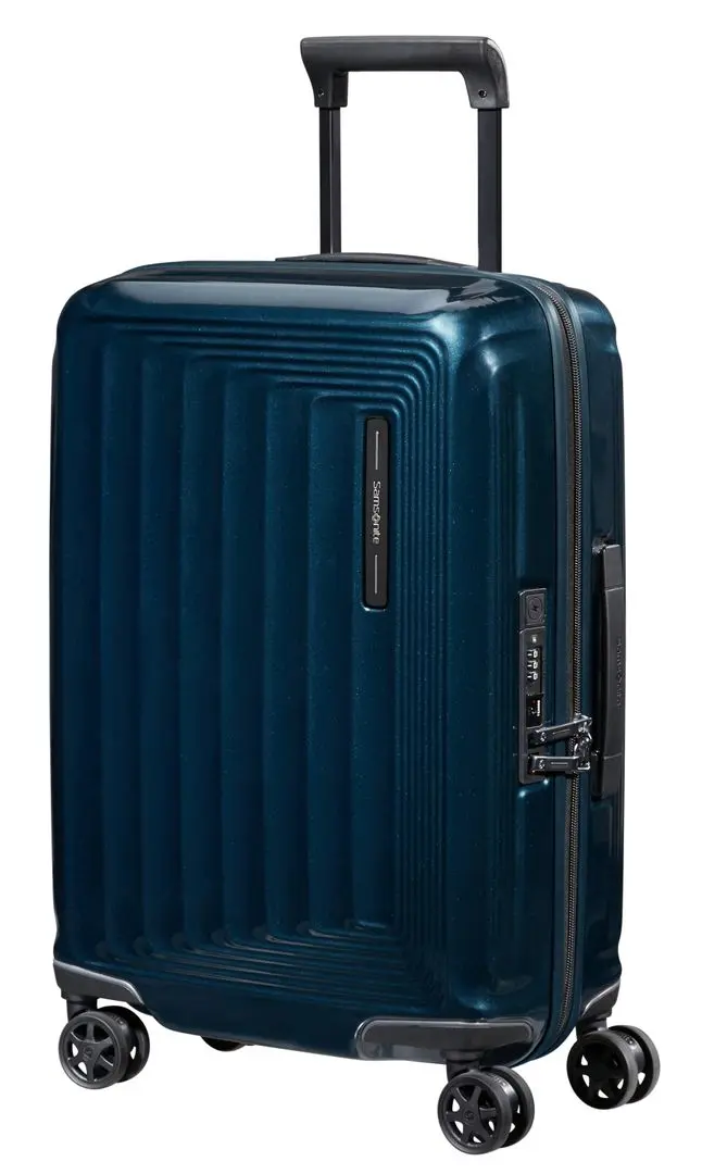 Valiza Samsonite Nuon Spinner 55 EXP (Metallic Dark Blue)