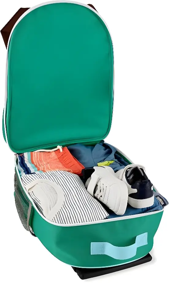 Valiza pentru copii Skip Hop Zoo Pug 9R161410 (Green/Brown)