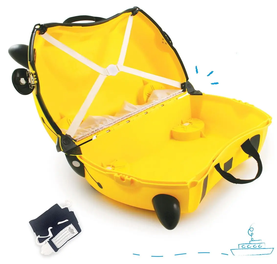 Valiza pentru copii Trunki Bernard Bee TRU-B044 (Yellow/Black) - 3