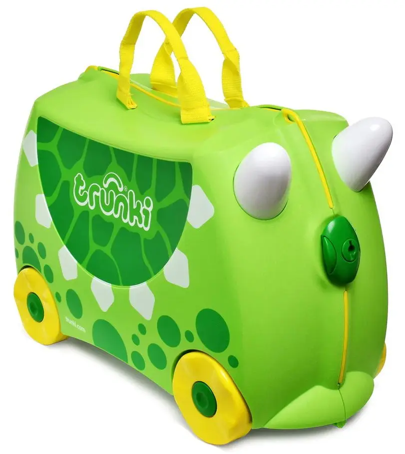 Valiza pentru copii Trunki Dinozaur Dudley TRU-0352 (Green) - 2