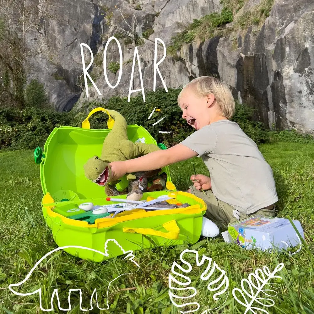 Valiza pentru copii Trunki Dinozaur Dudley TRU-0352 (Green) - 4