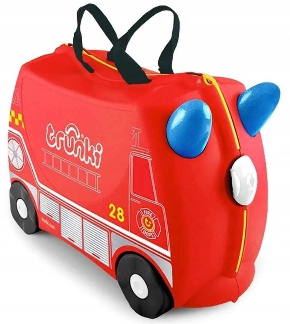 Valiza pentru copii Trunki Frank FireTruck TRU-0254 (Red)