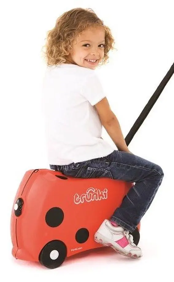Valiza pentru copii Trunki Harley Ladybug TRU-L092 (Red/Black) - 2