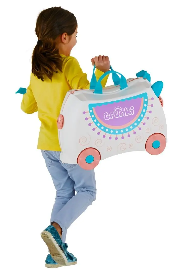 Valiza pentru copii Trunki Lama Lola Tru-0356 (Beige/Blue) - 5