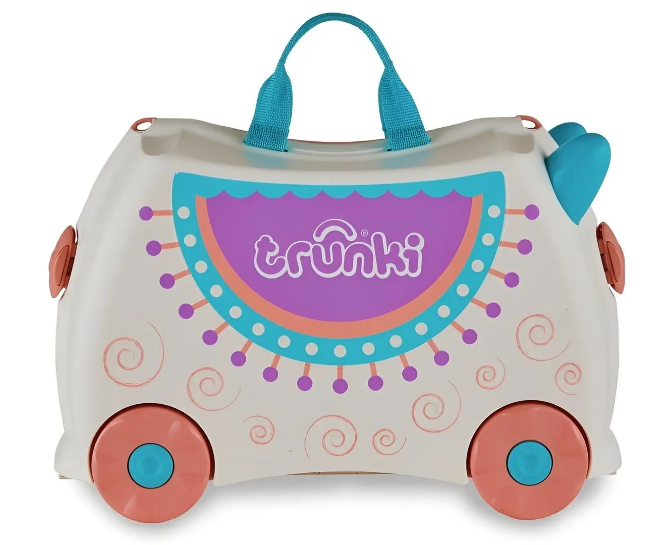 Valiza pentru copii Trunki Lama Lola Tru-0356 (Beige/Blue) - 2