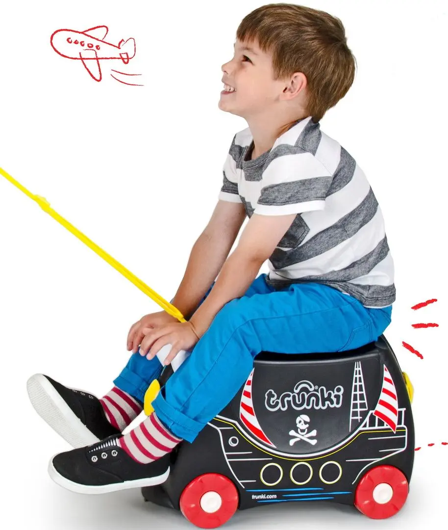 Valiza pentru copii Trunki Pedro the Pirate Ship TRU-0312 (Black) - 3