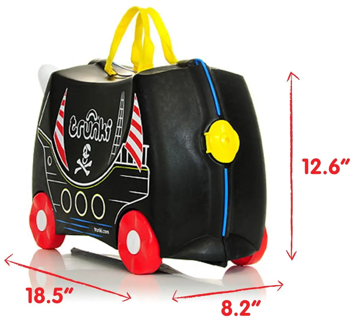 Valiza pentru copii Trunki Pedro the Pirate Ship TRU-0312 (Black) - 4