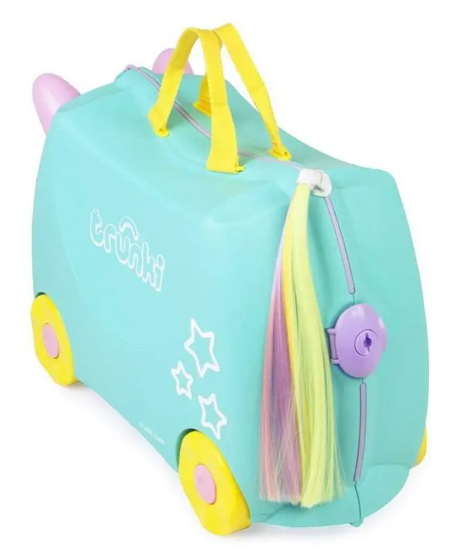 Valiza pentru copii Trunki Unicorn Una TRU-0287 (Blue/Yellow) - 3