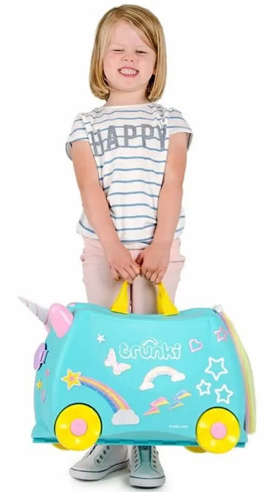 Valiza pentru copii Trunki Unicorn Una TRU-0287 (Blue/Yellow) - 5
