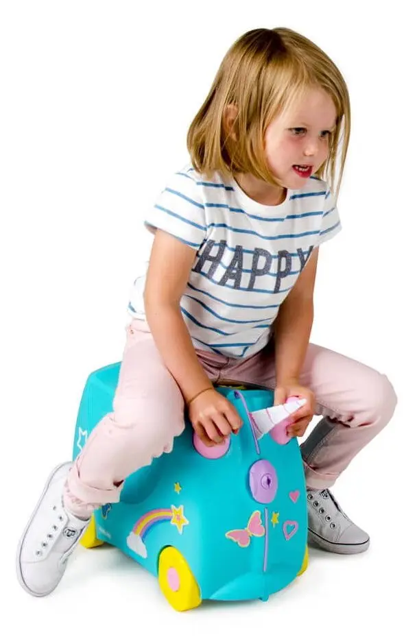 Valiza pentru copii Trunki Unicorn Una TRU-0287 (Blue/Yellow) - 7