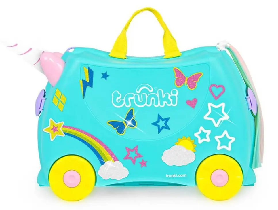 Valiza pentru copii Trunki Unicorn Una TRU-0287 (Blue/Yellow)