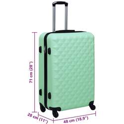 Чемодан VidaXL 92425 L (Mint Green) Thumb