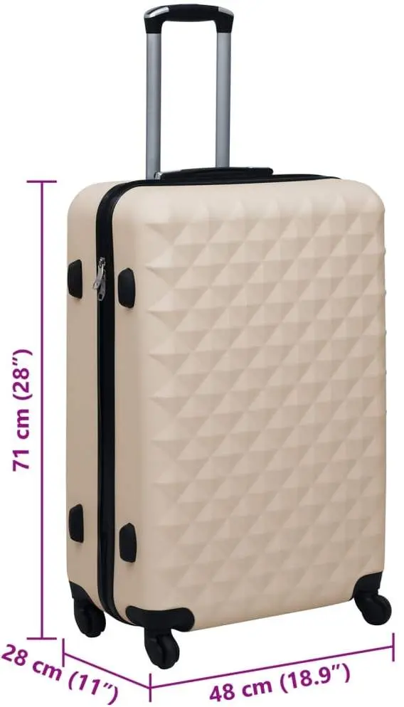 Valiza VidaXL 92426 L (Gold)