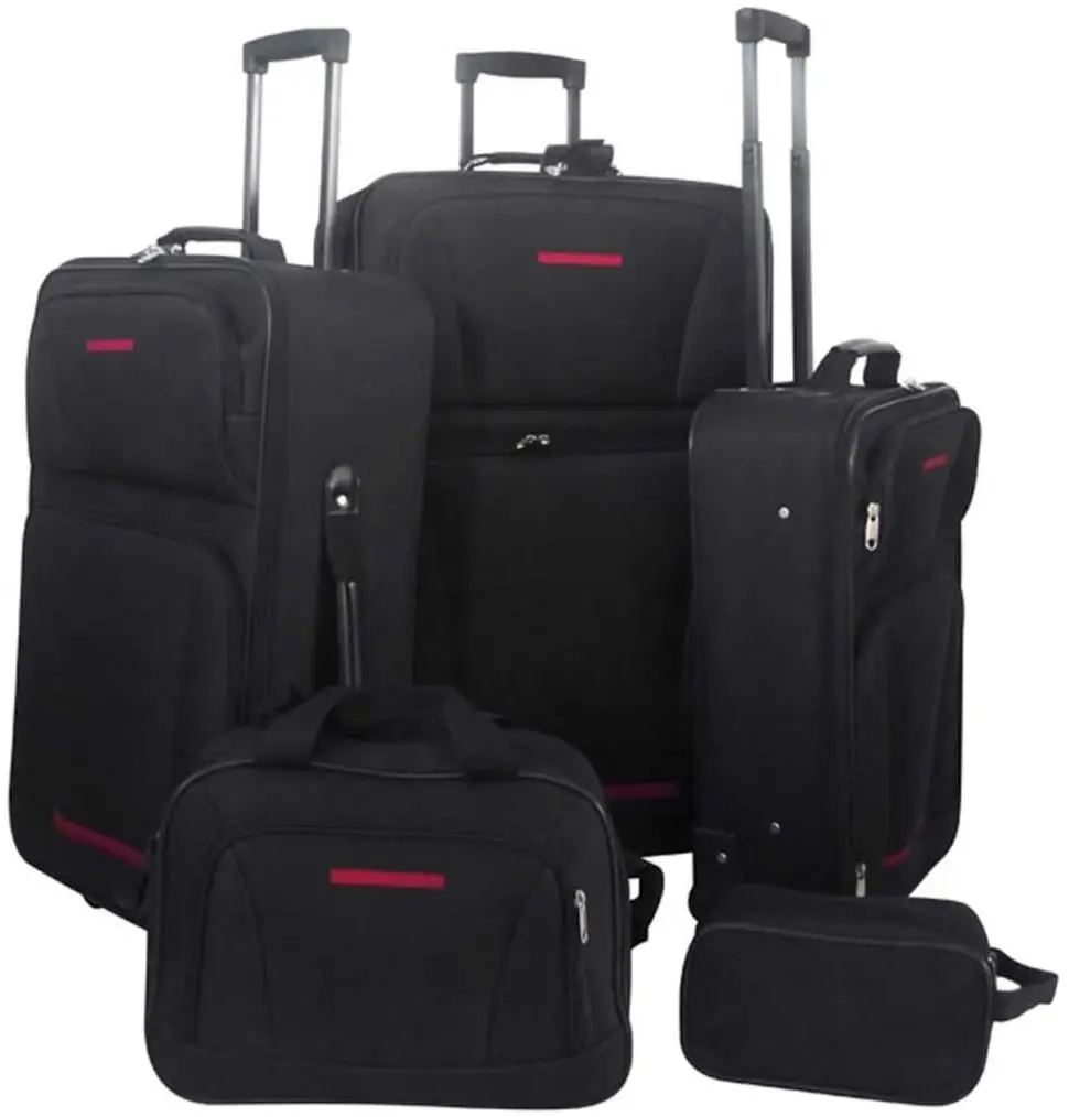 Набор чемоданов VidaXL 90154 5pcs (Black)