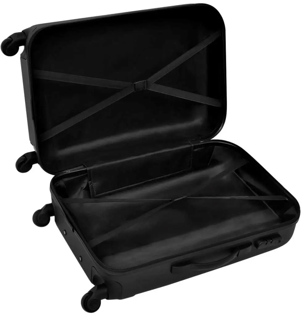 Набор чемоданов VidaXL 91141 S/M/L (Black)