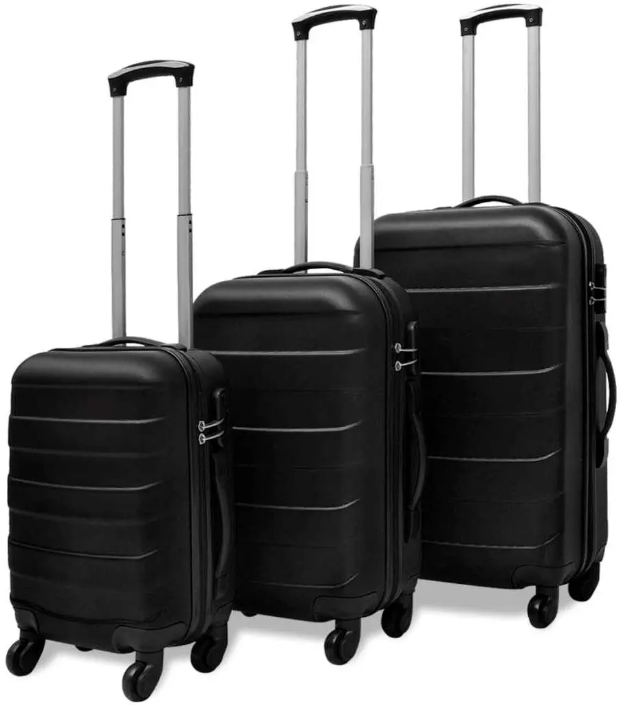 Набор чемоданов VidaXL 91141 S/M/L (Black)