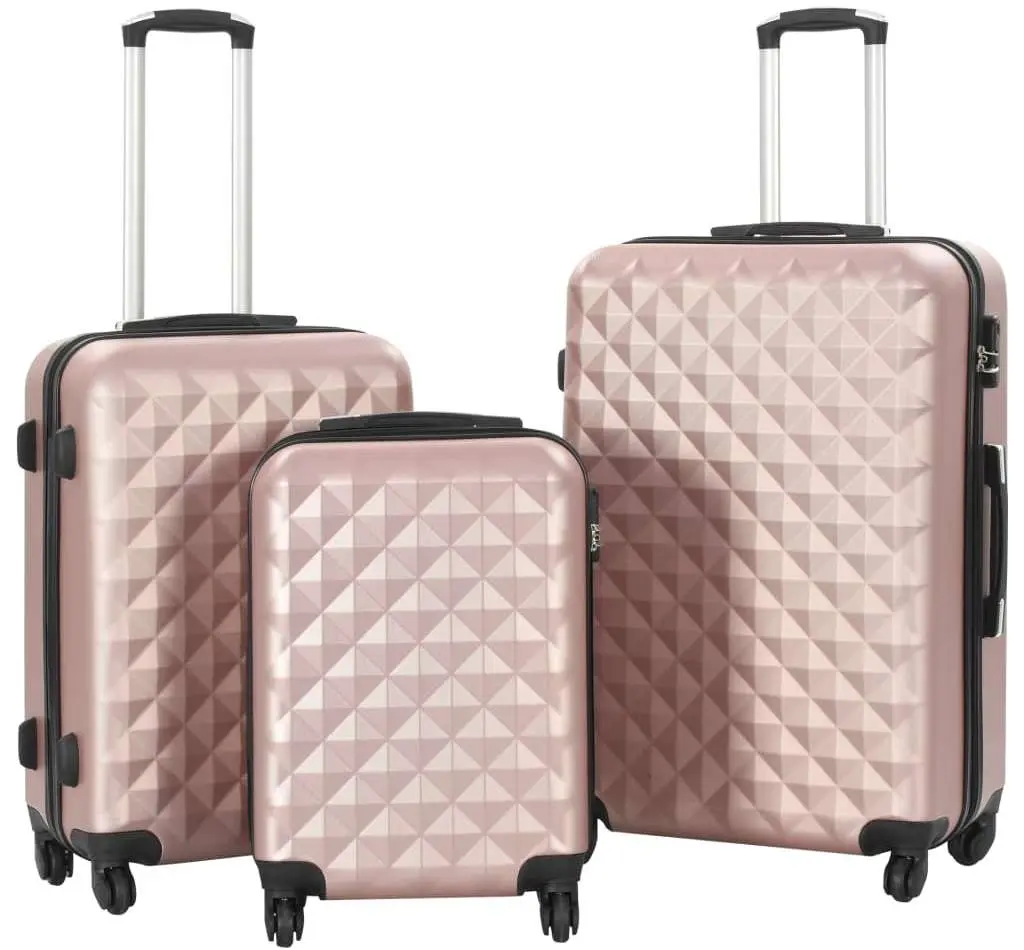 Set valize VidaXL 91888 S/M/L (Rose Gold)