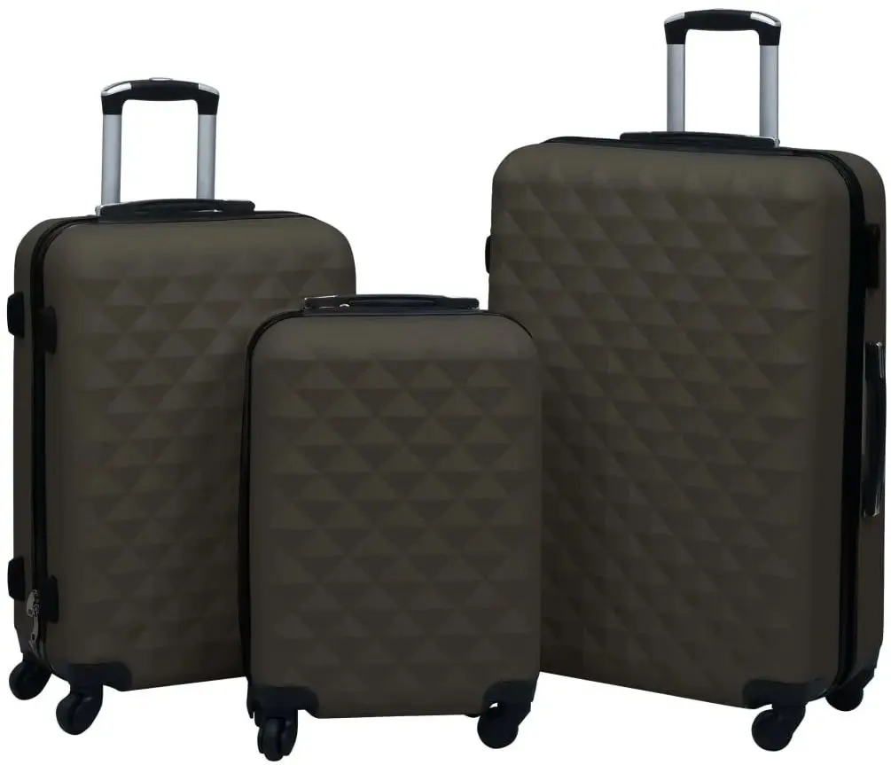 Set valize VidaXL 92417 3pcs (Anthracite)