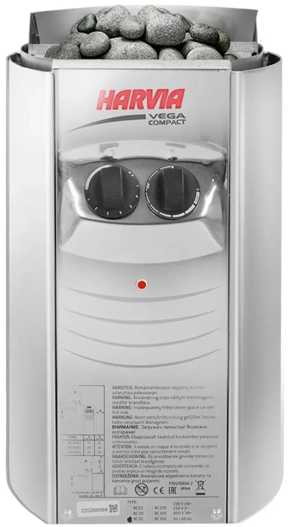 Электрокаменка Harvia Vega Compact BC35 (Inox) - 2