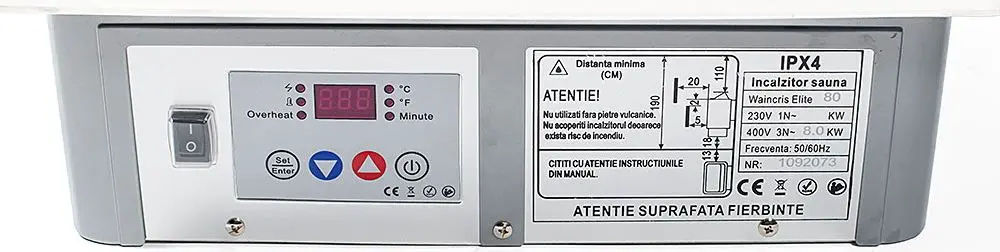 Электрокаменка Waincris Elite OCS60I 6kW (Inox) - 5