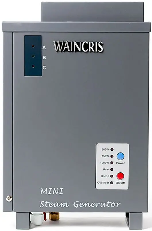 Комплект электрокаменка+парогенератор Waincris One Touch OCS60-ST (Inox) - 3