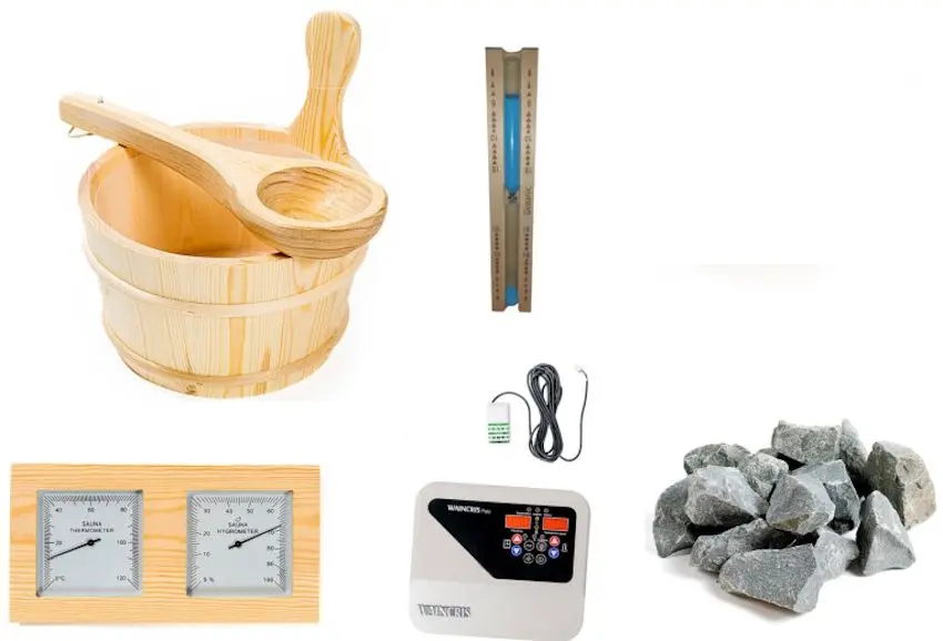 Set echipare sauna uscata Waincris Palo 5-8 mc - 4