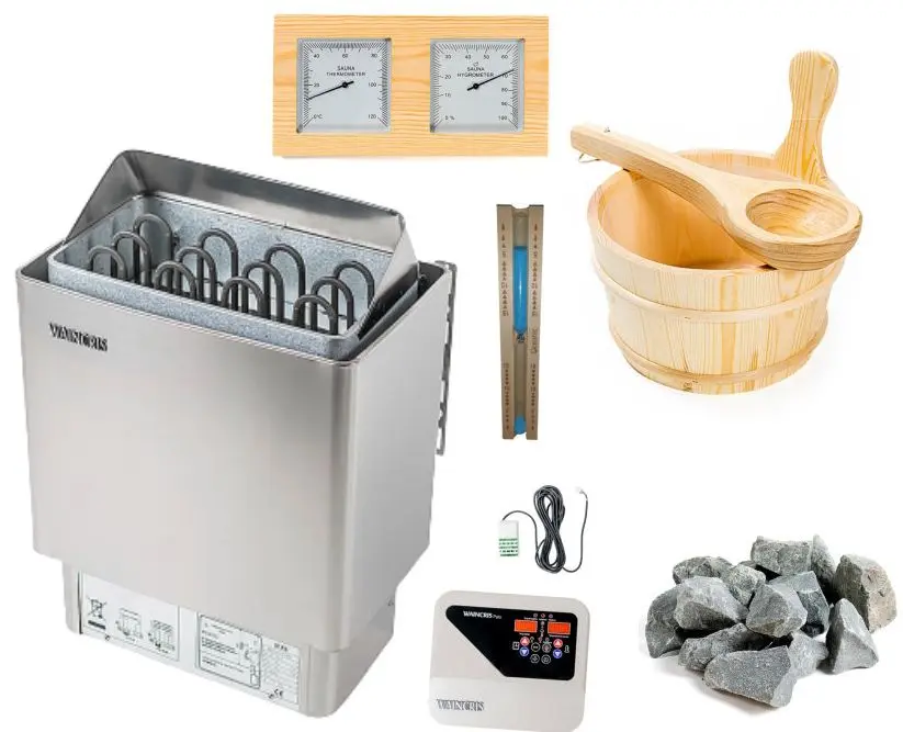 Set echipare sauna uscata Waincris Palo 5-8 mc