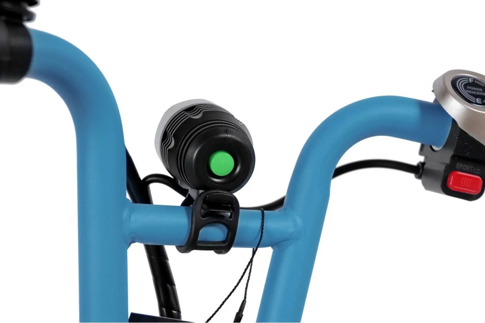 Электросамокат Enero Asiento JR 250W (Black/Blue) - 7