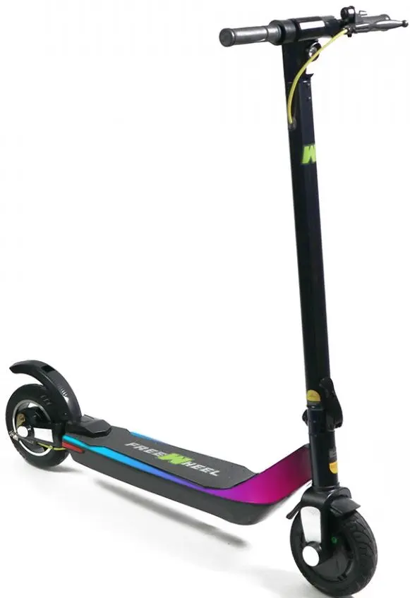 Электросамокат FreeWheel Rider T4 Light Up (Black/Purple)