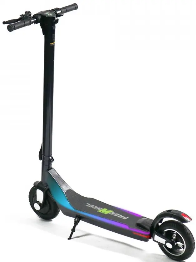 Электросамокат FreeWheel Rider T4 Light Up (Black/Purple)