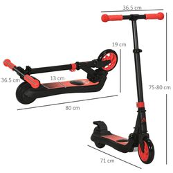 Trotineta electrica Homcom AA1-092RD (Black/Red) Thumb