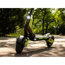 Trotineta electrica Techlife Q3 (Black/Green) Thumb