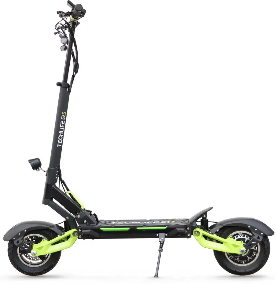 Trotineta electrica Techlife Q3 (Black/Green)
