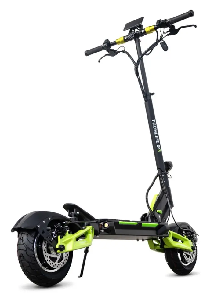Электросамокат Techlife Q3 RS 20.8Ah 48V (Black/Green)