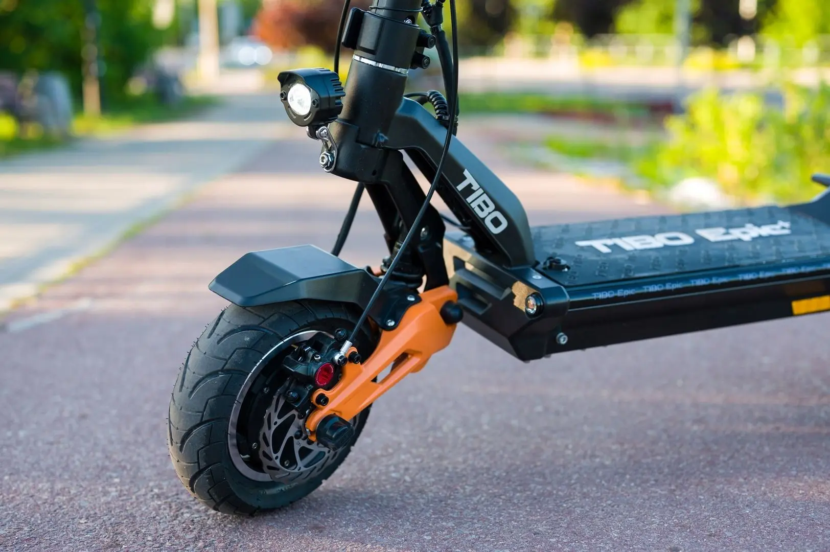Электросамокат Tibo Epic+ 2.0 20.3 Ah (Black/Orange) - 3