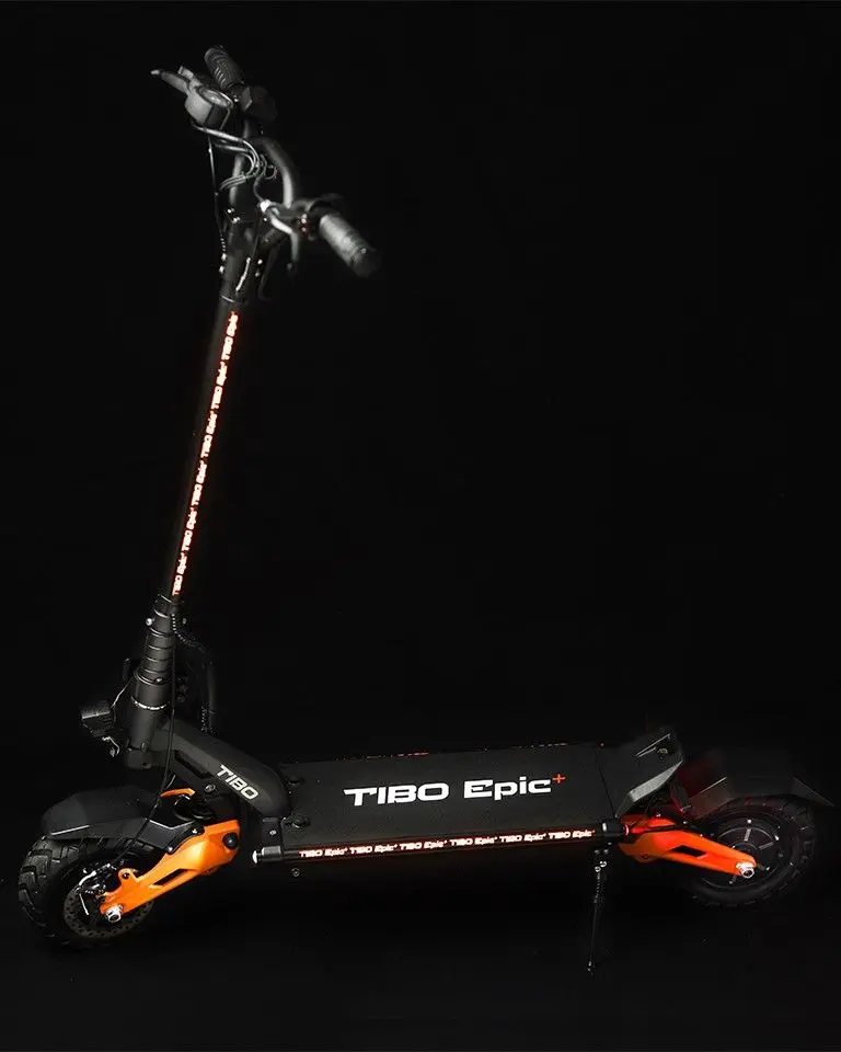 Электросамокат Tibo Epic+ (Black/Orange) - 9