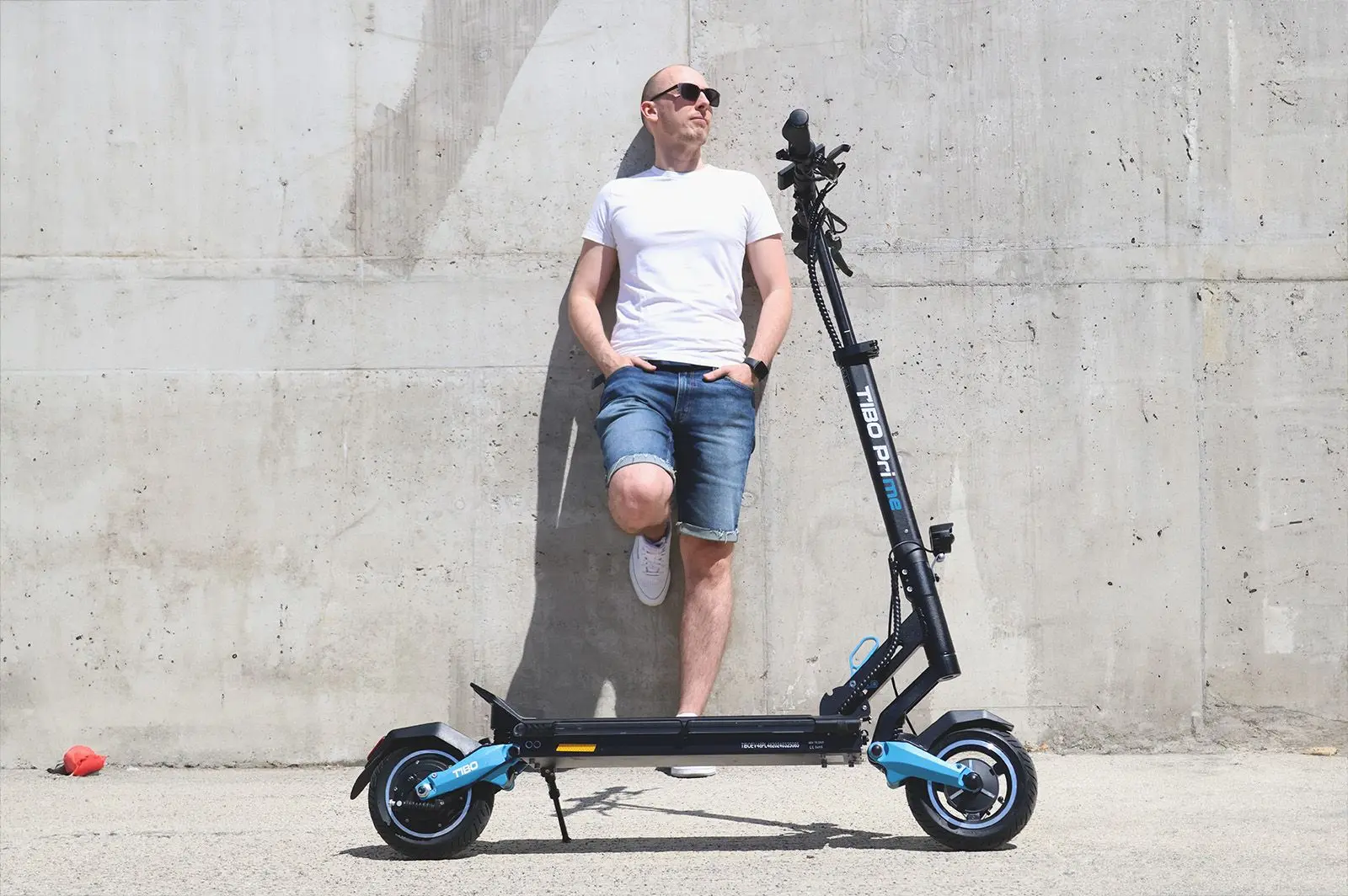 Электросамокат Tibo Prime 3.0 15.6Ah (Black/Blue)