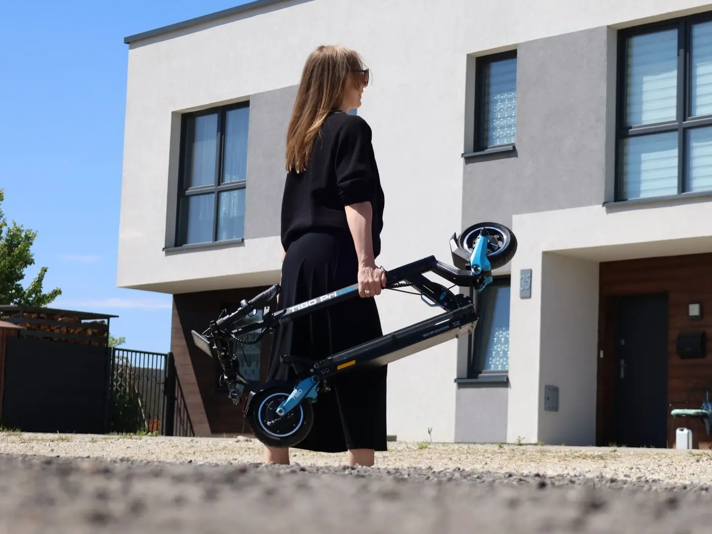 Электросамокат Tibo Prime 3.0 19Ah (Black/Blue)