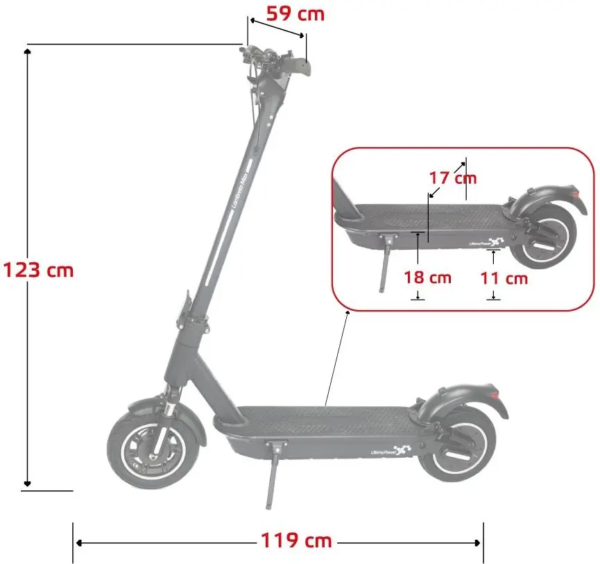 Электросамокат W-Tec Lambreto Max (Black) - 12