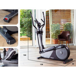 Bicicleta eliptica Christopeit Sport EL 8000 (Black/Grey) Thumb
