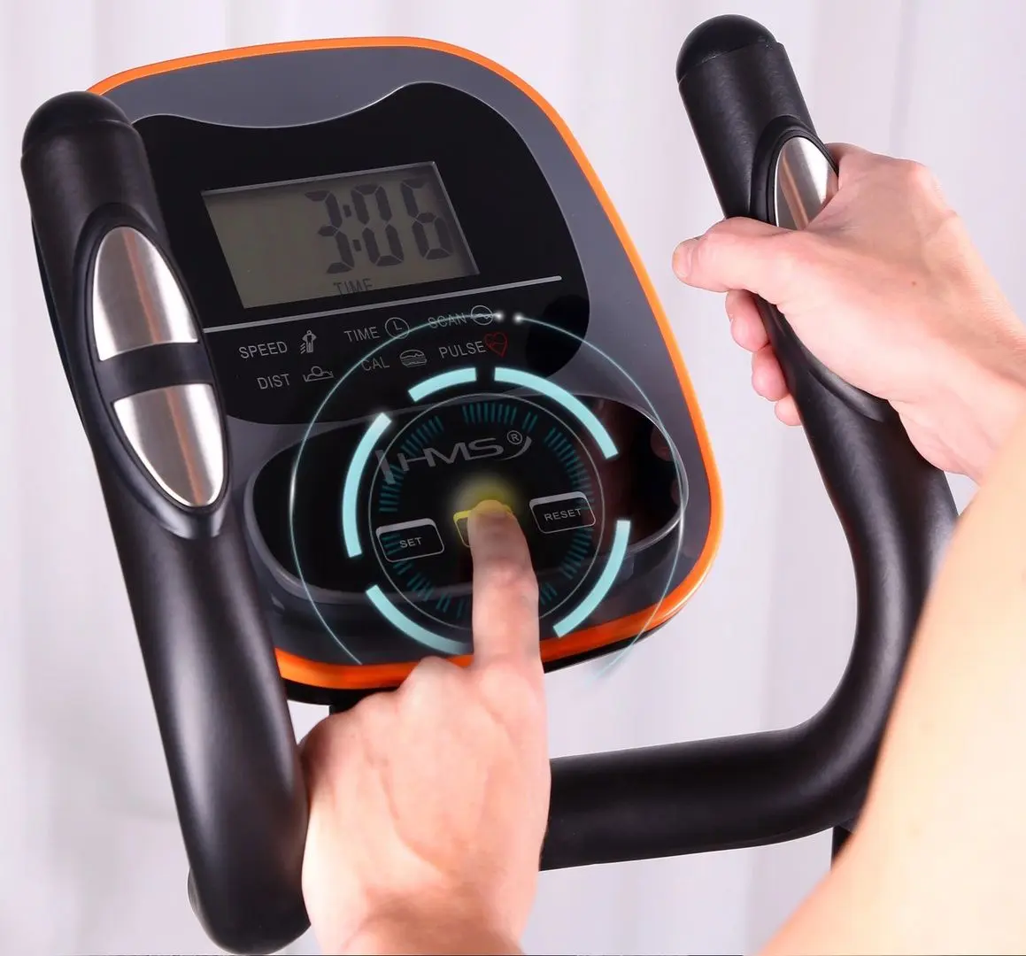 Bicicleta eliptica HMS H5531 (Black/Orange)