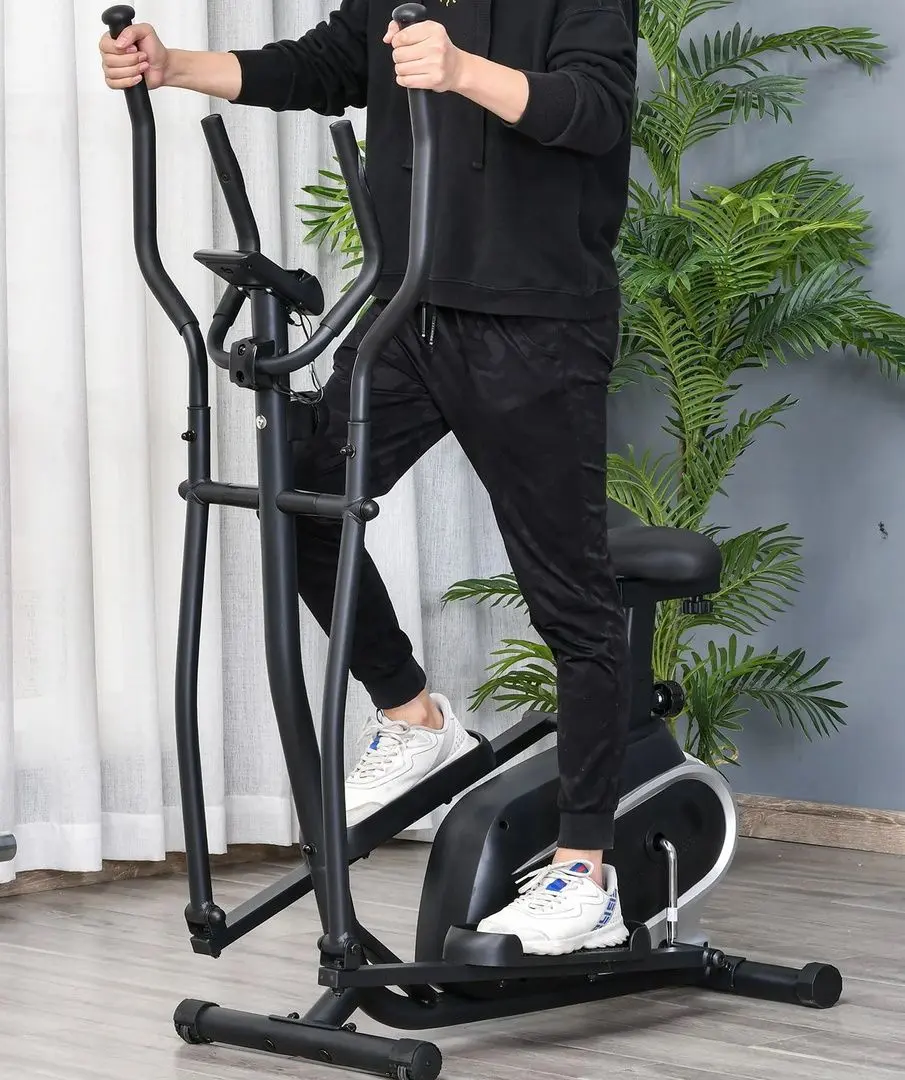 Bicicleta eliptica 2in1 Homcom A90-230 (Black)