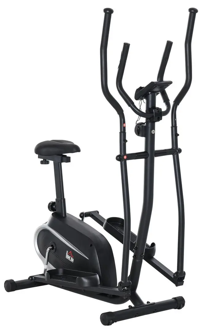 Bicicleta eliptica 2in1 Homcom A90-230 (Black)
