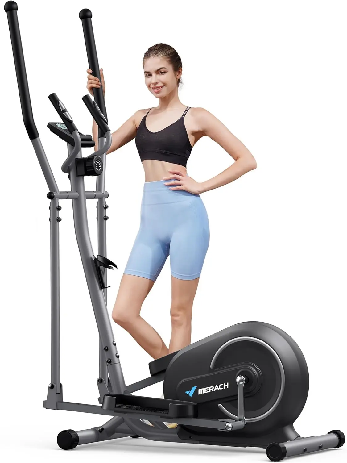 Bicicleta eliptica Merach MR-E07 (Black/Grey)