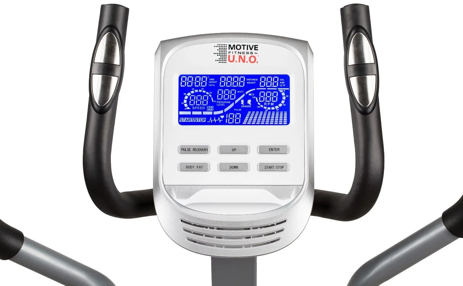 Bicicleta eliptica Motive Fitness by U.N.O. CT1000 (White/Black)