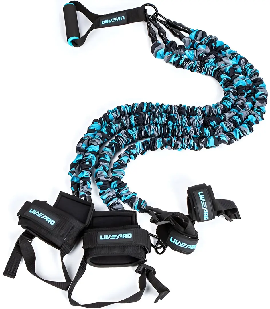 Echipament de antrenament pentru arte martiale LivePro LP8426 (Black/Blue)